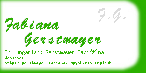 fabiana gerstmayer business card